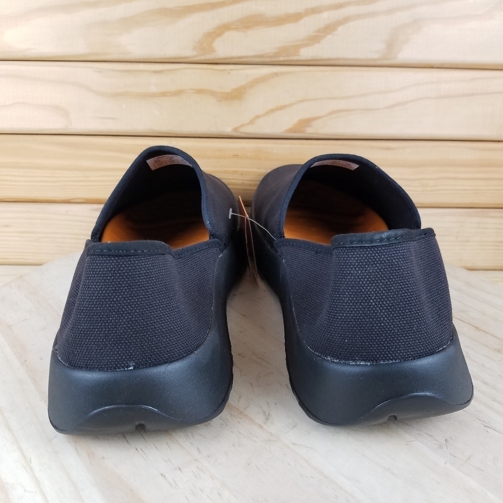 Soft Science Drift Canvas 14 US Black Slip-on Lightweight Boat Shoe Loafers NEW - Picture 12 of 16
